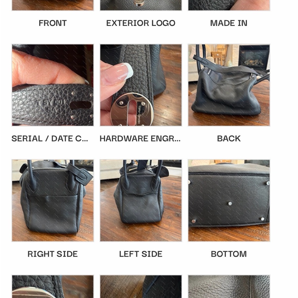 Hermes’ Lindy black Leather Women's Shoulder Bag - Picture 4 of 6